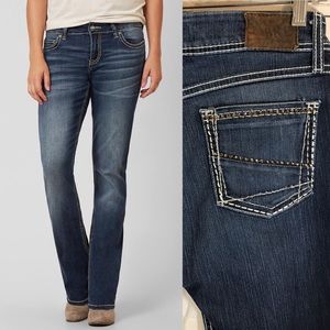 BKE Harper Bootcut Jeans Bling Pocket 29 Short